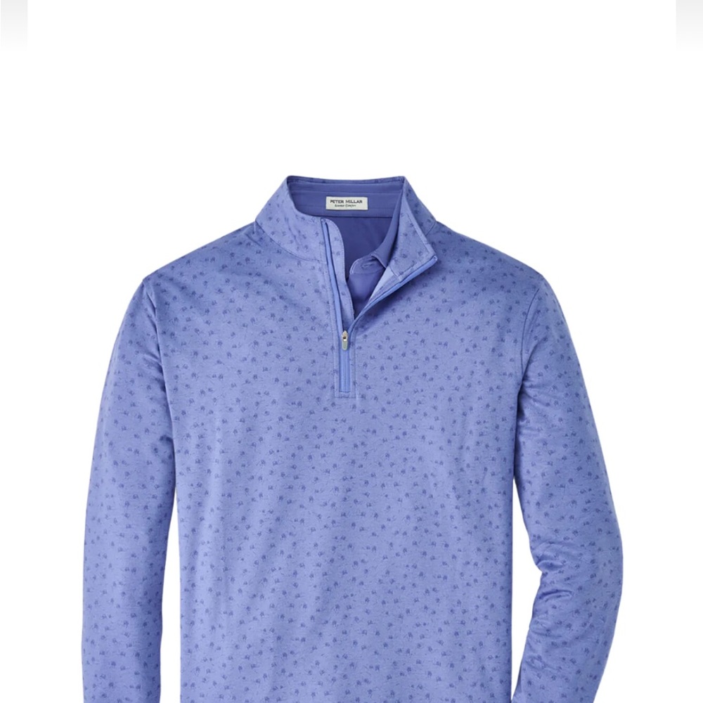 NWT Peter Millar Quarter Zip Pullover. Size XL. Golf cart design.